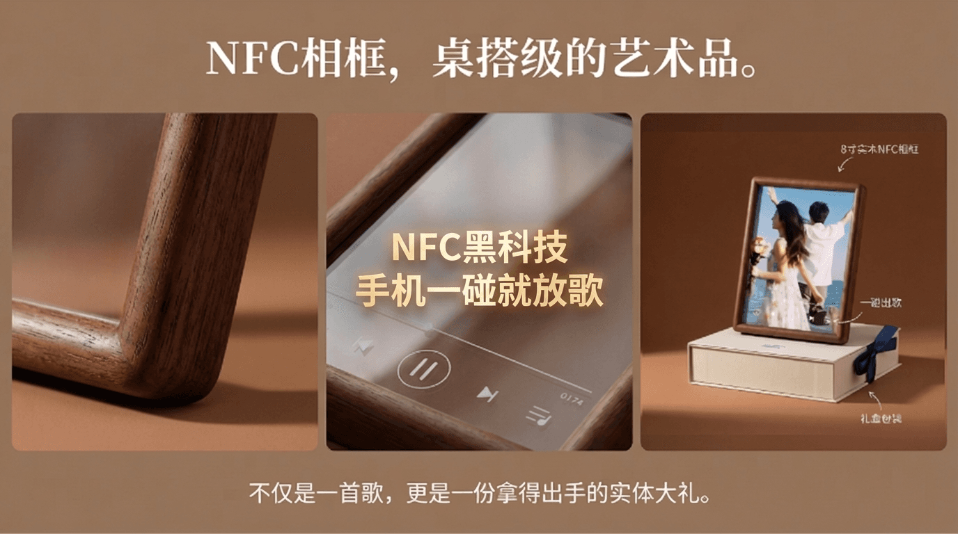 NFC相框，桌搭级的艺术品